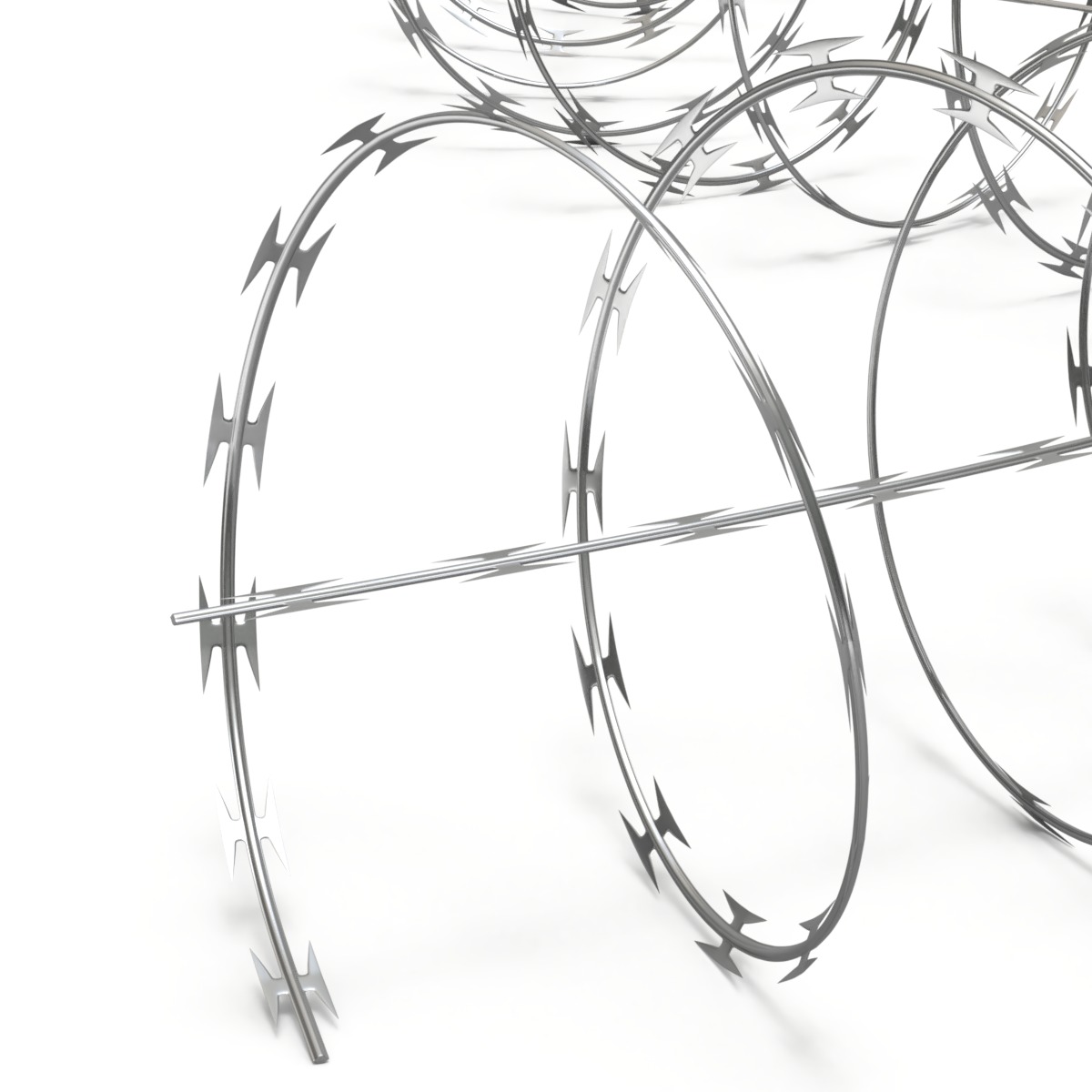 Adaptable Razor Wire 3D model_3