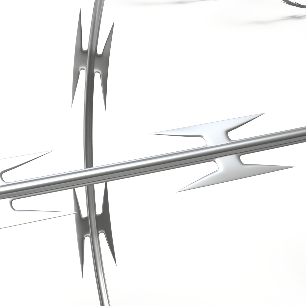 Adaptable Razor Wire 3D model_4