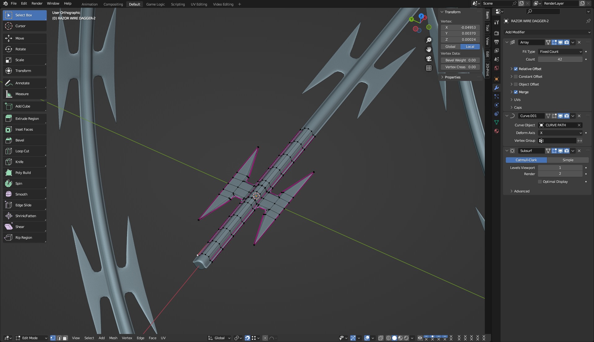 Adaptable Razor Wire 3D model_13