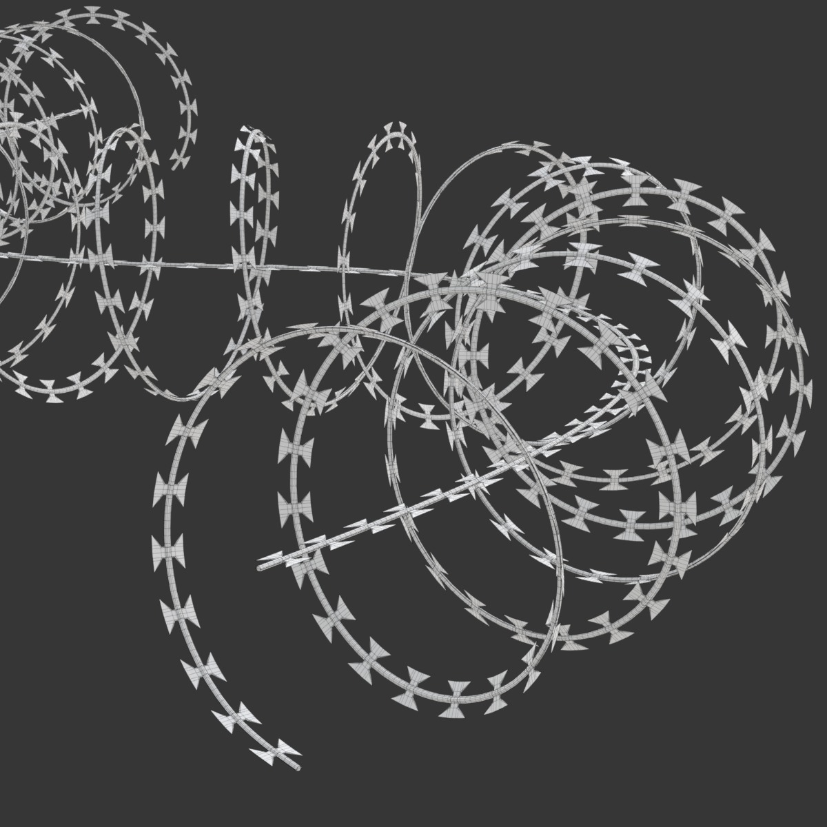 Adaptable Razor Wire 3D model_18