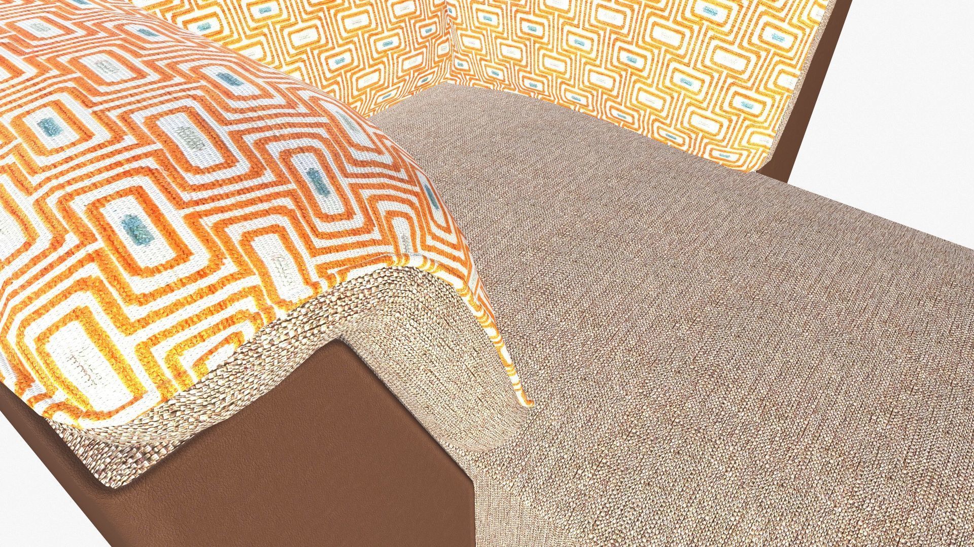 Chaise Lounge Low-poly 3D model_10