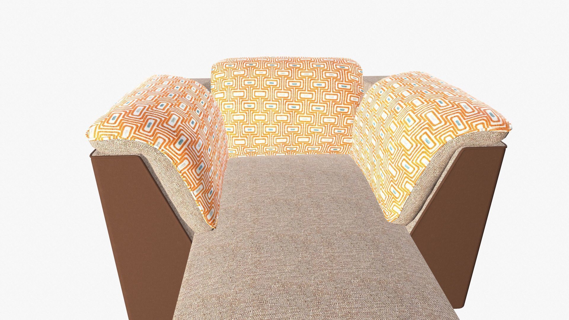 Chaise Lounge Low-poly 3D model_11