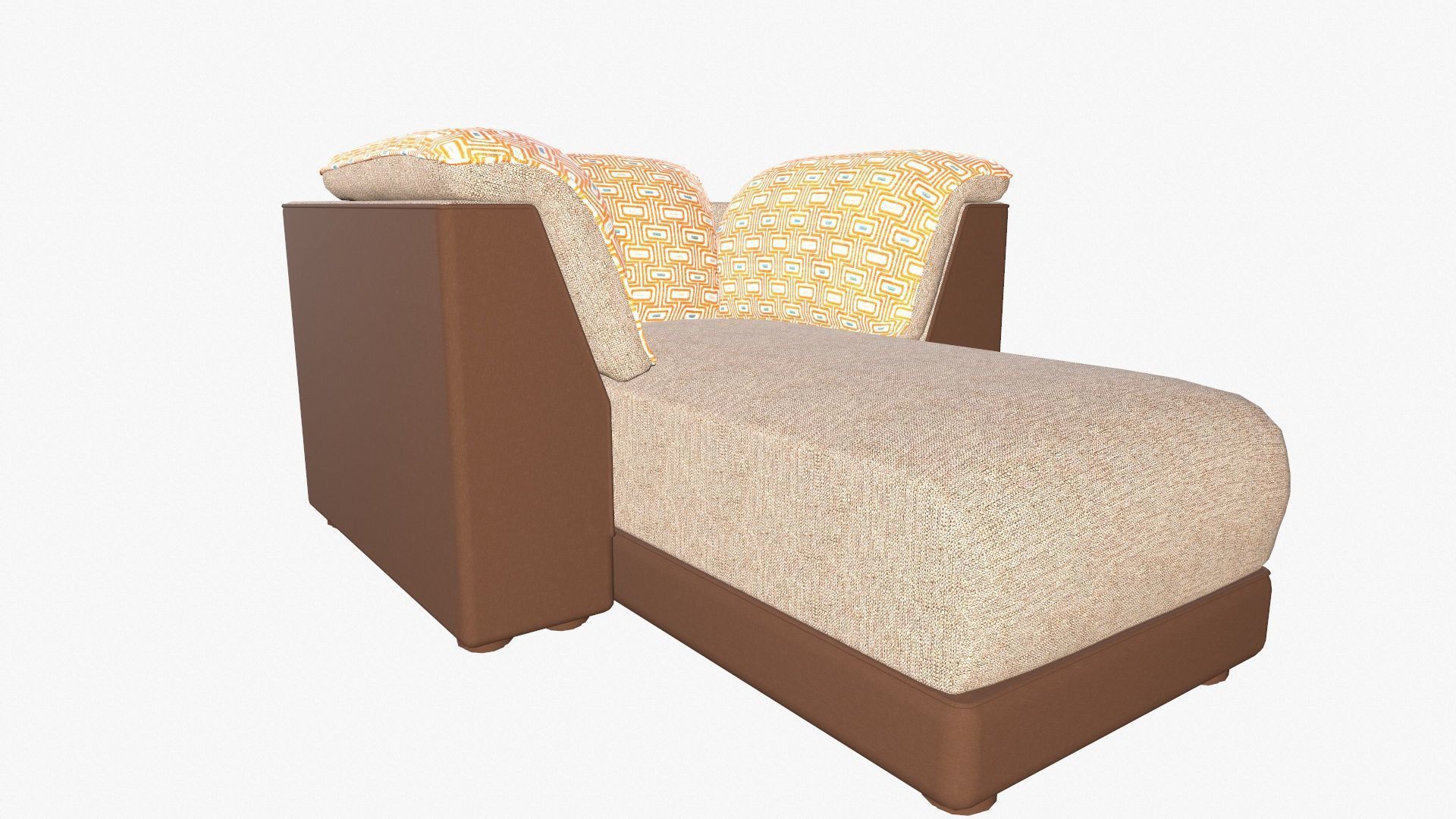 Chaise Lounge Low-poly 3D model_13