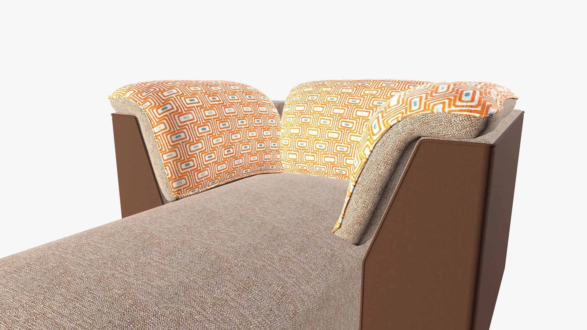 Chaise Lounge Low-poly 3D model_12