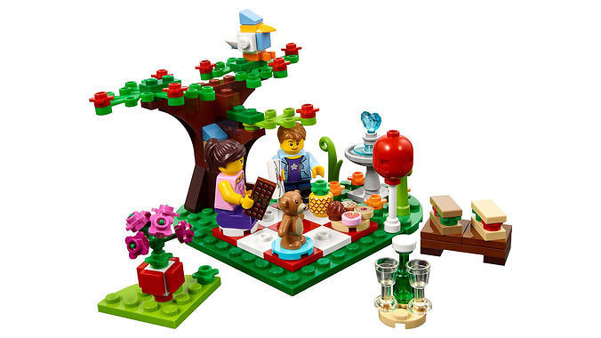 TwindBricks3D - 40236 Romantic Valentine Picnic 3D print model