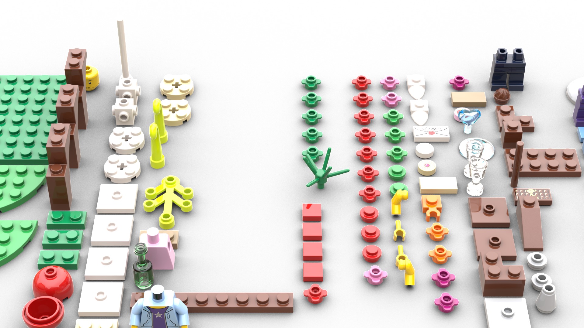 TwindBricks3D - 40236 Romantic Valentine Picnic 3D print model_1