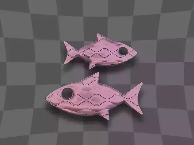 Two fish 3D print model