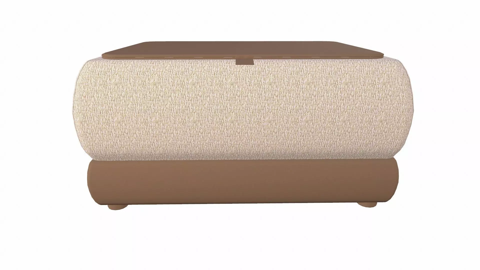 Ottoman Low-poly 3D model_0