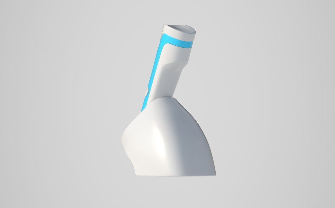 3D doodler pen and stand Low-poly 3D model_4