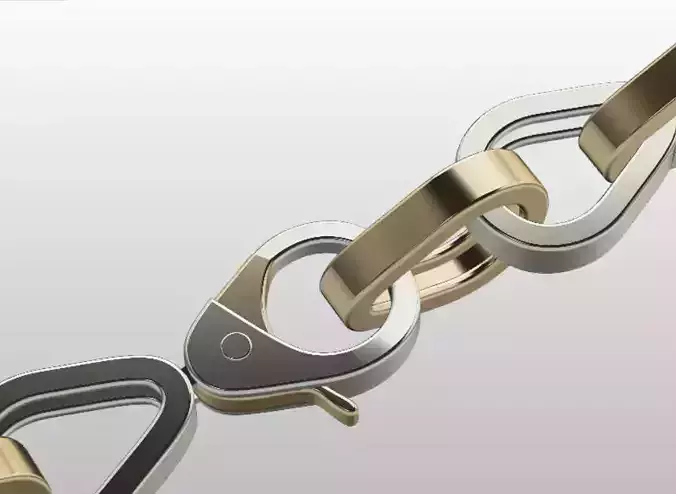 PARROT CLASP LOCK DESIGNED LIKE CHAIN LINK 3D PRINTABLE MODEL 3D print model