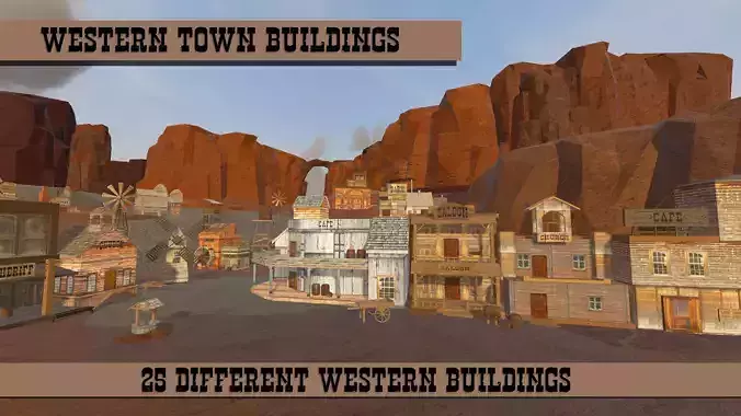 Western Town Buildings