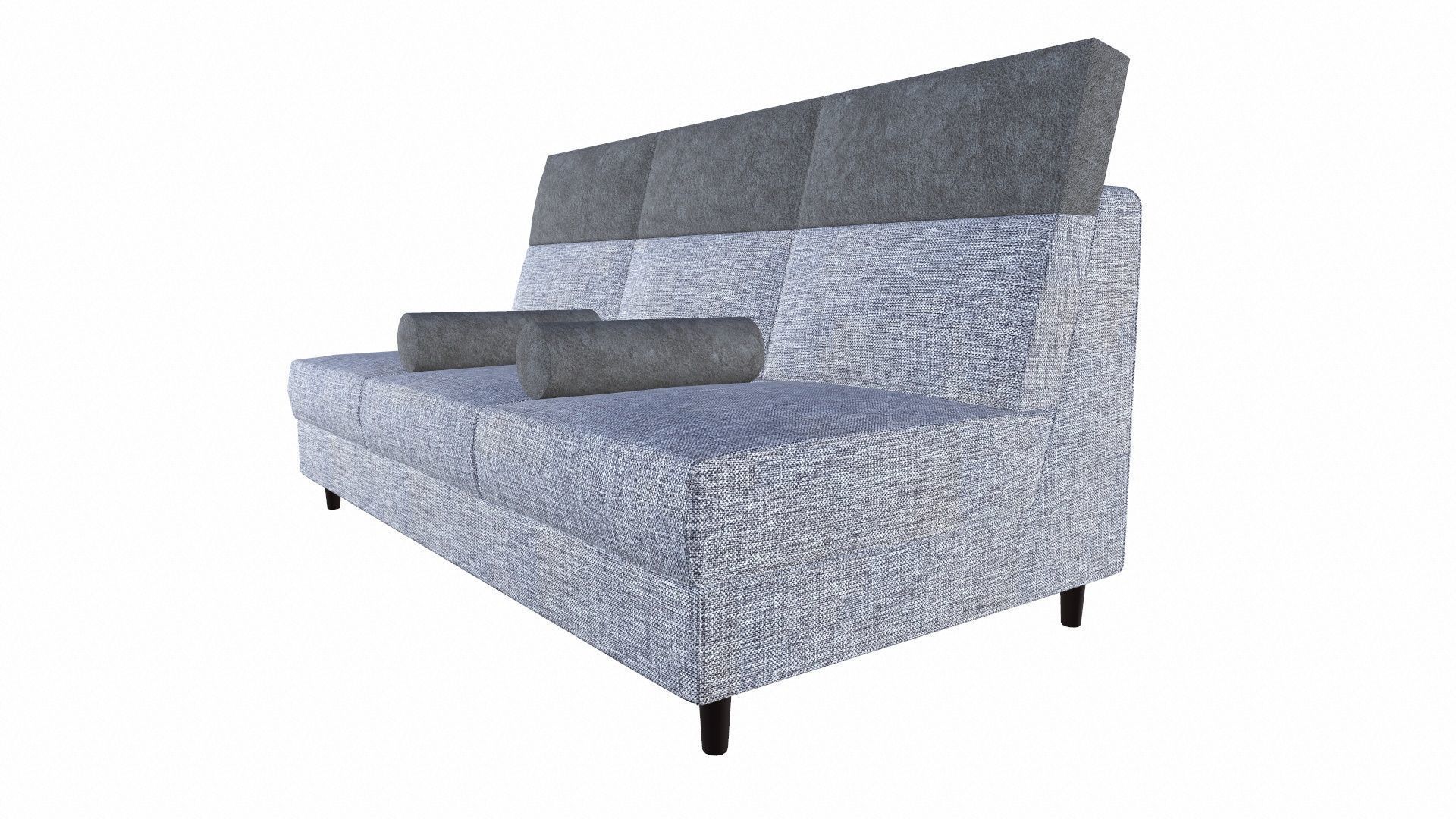 THREE SEATER MODULAR SOFA Low-poly 3D model_3