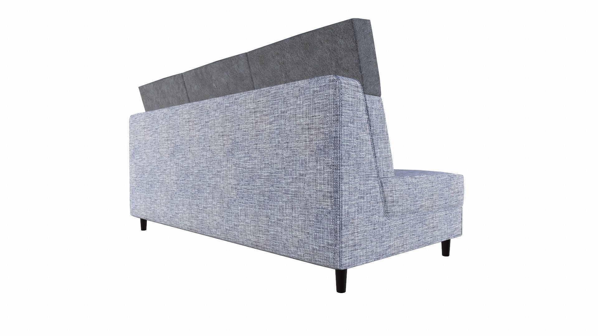 THREE SEATER MODULAR SOFA Low-poly 3D model_6