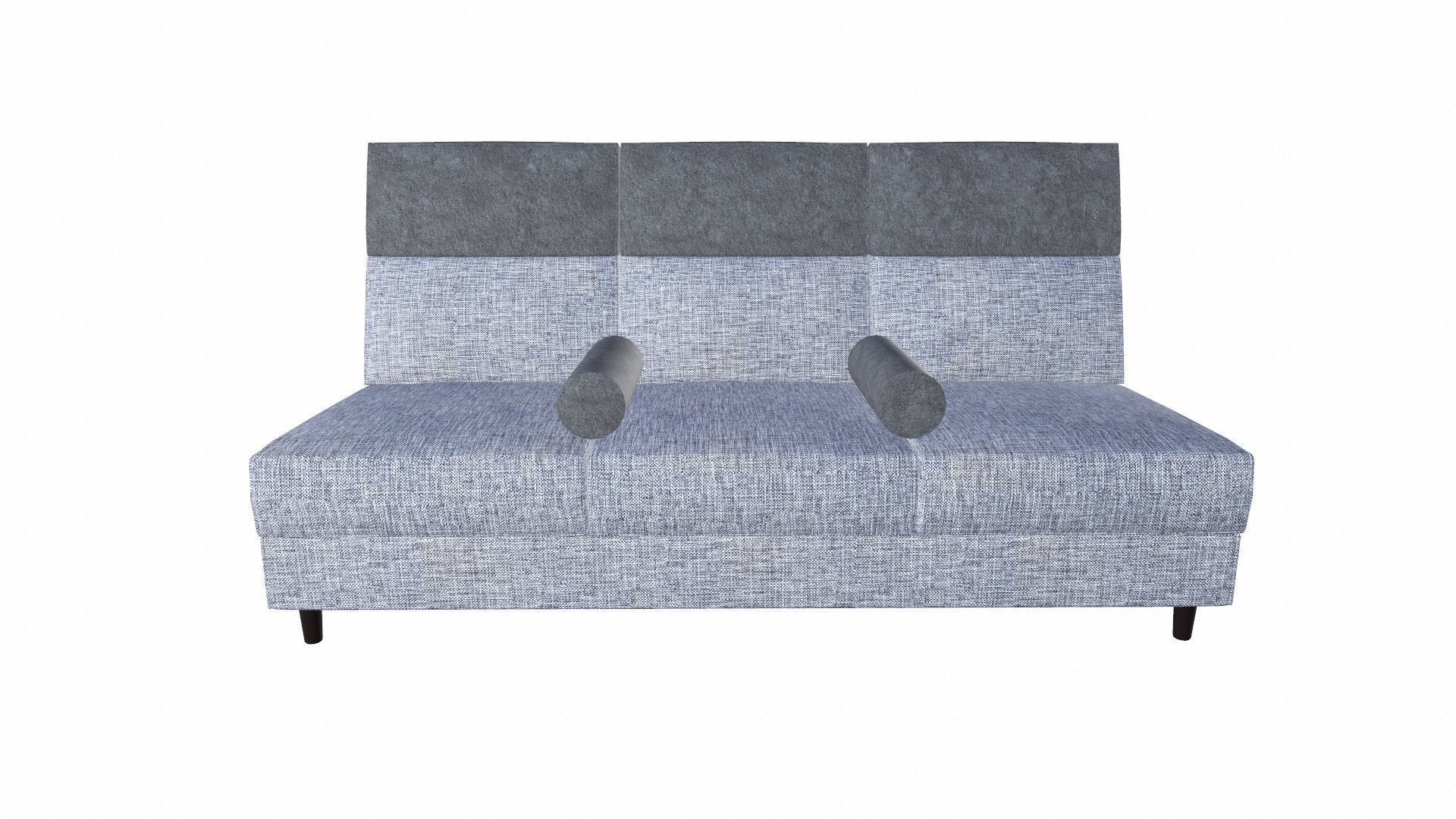 THREE SEATER MODULAR SOFA Low-poly 3D model_2