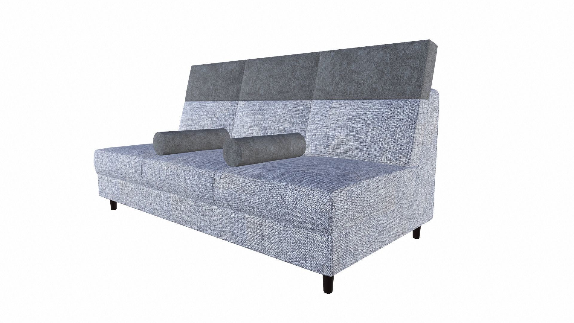 THREE SEATER MODULAR SOFA Low-poly 3D model_11