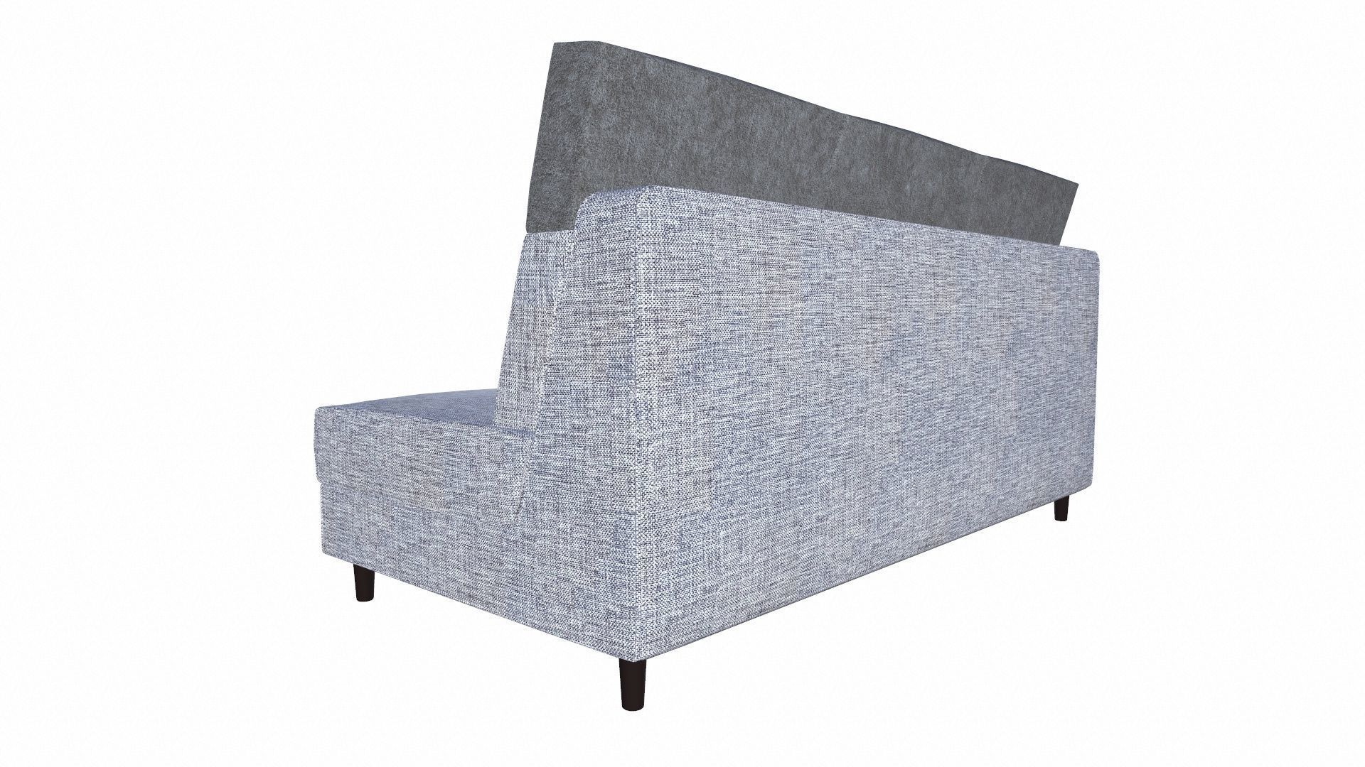 THREE SEATER MODULAR SOFA Low-poly 3D model_4