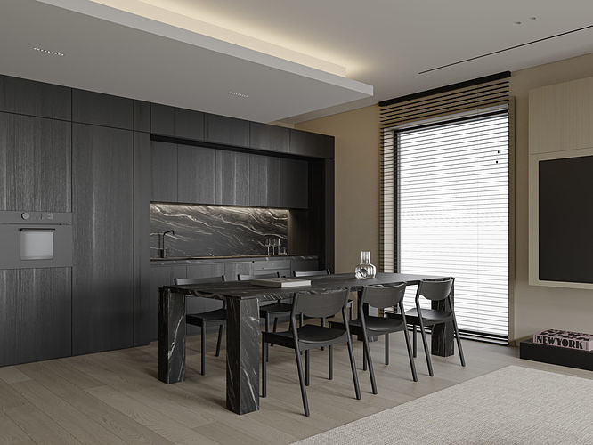 apartment interior scenes     3D model