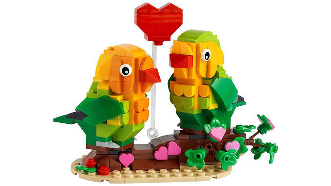 TwindBricks3D - 40522 Valentine Lovebirds 3D print model