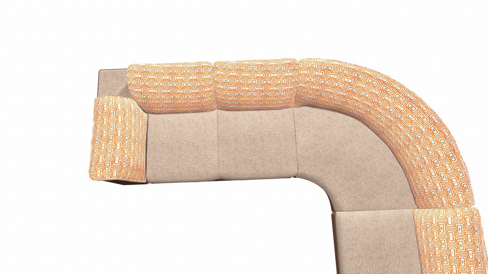 Two Plus Corner Low-poly 3D model_9