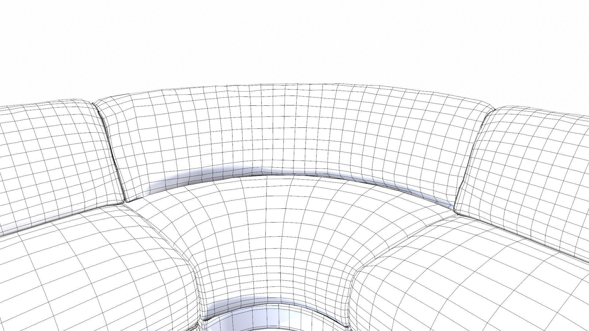 Two Plus Corner Low-poly 3D model_12