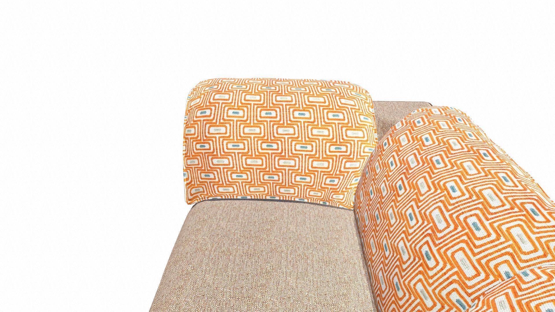 Two Plus Corner Low-poly 3D model_8