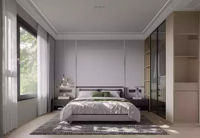 Bedroom interior scenes