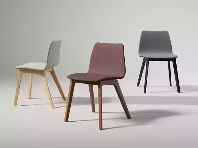 Morph Plus Chair Fully Upholstered 3D model