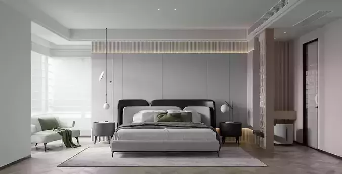 Bedroom interior scenes