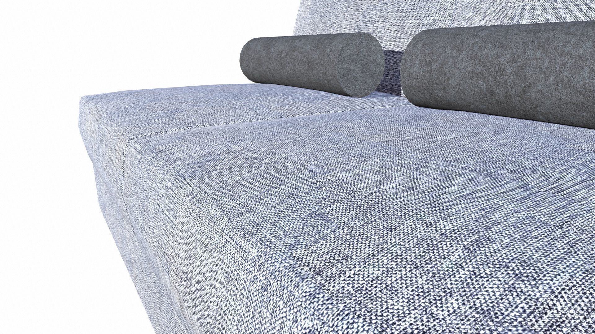 TWO SEATER MODULAR SOFA Low-poly 3D model_8