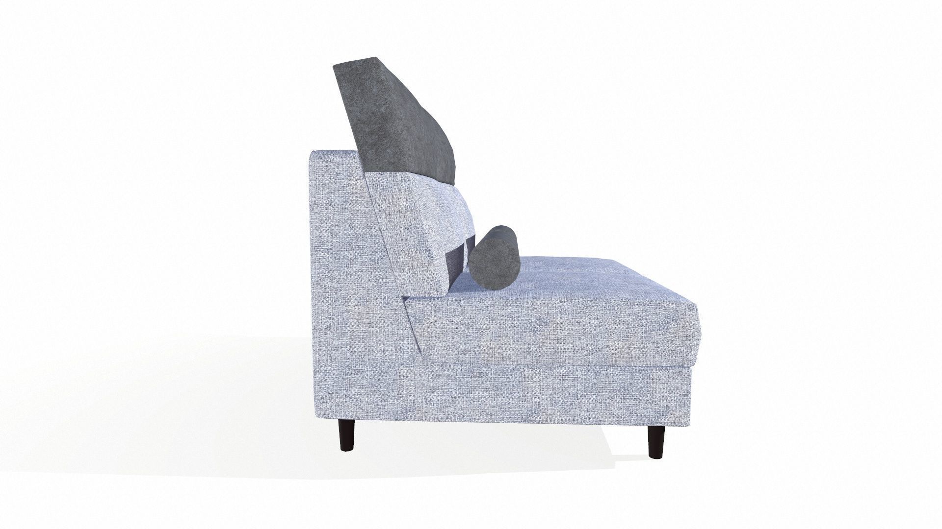 TWO SEATER MODULAR SOFA Low-poly 3D model_3