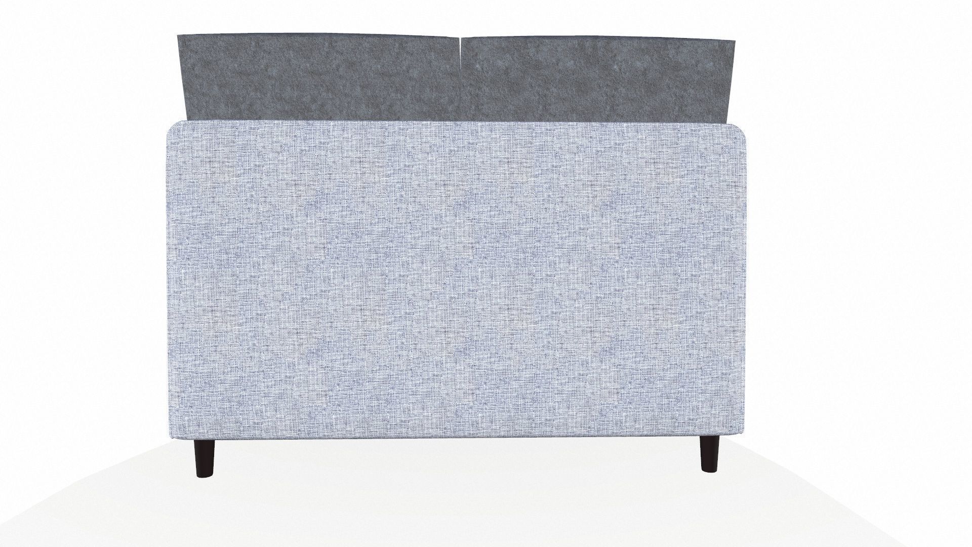 TWO SEATER MODULAR SOFA Low-poly 3D model_5