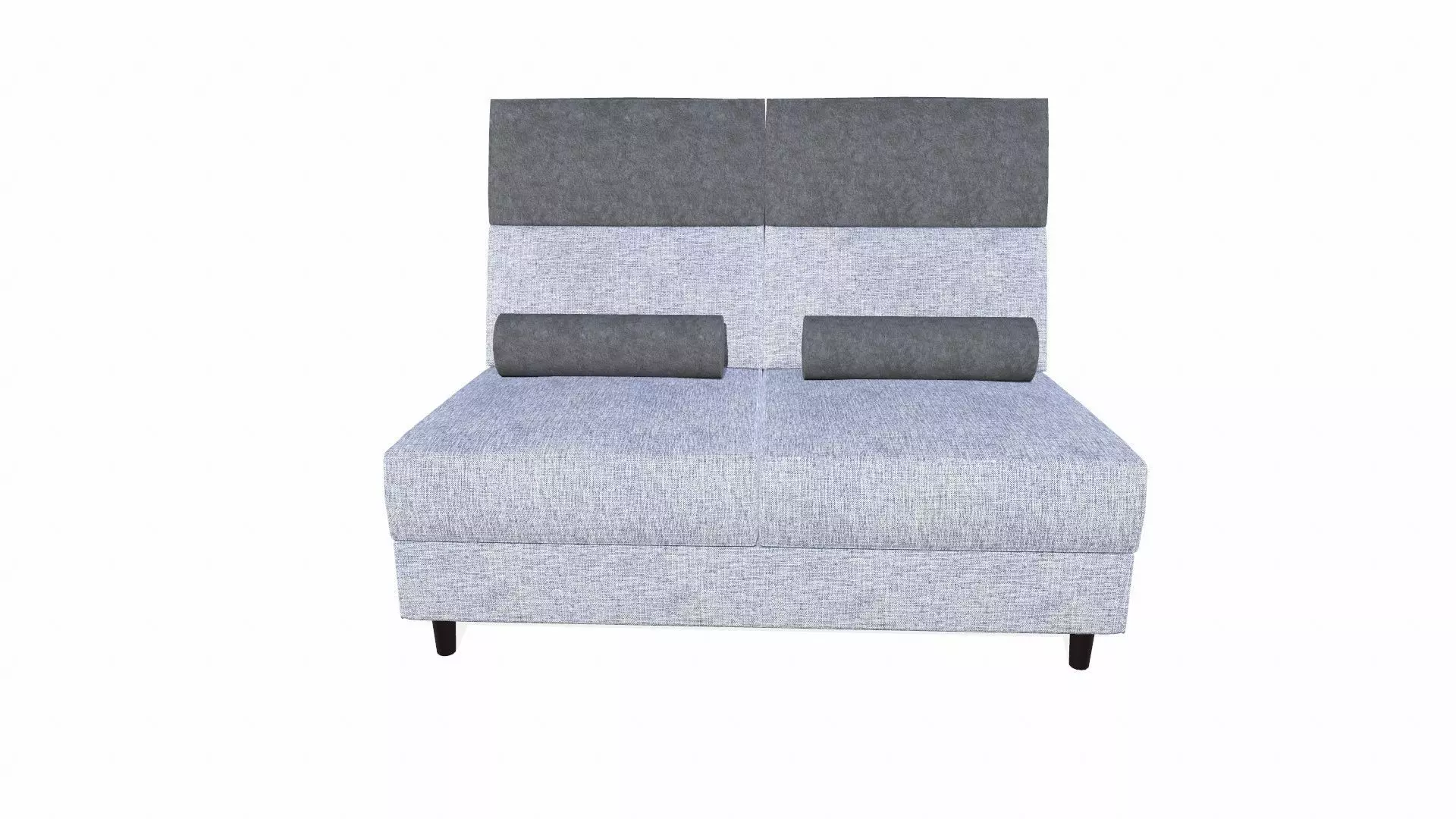 TWO SEATER MODULAR SOFA Low-poly 3D model_0