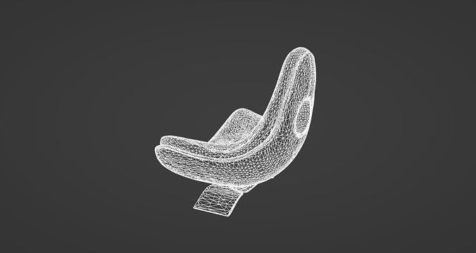 Futuristic Modern Armchair Design 3D model 3