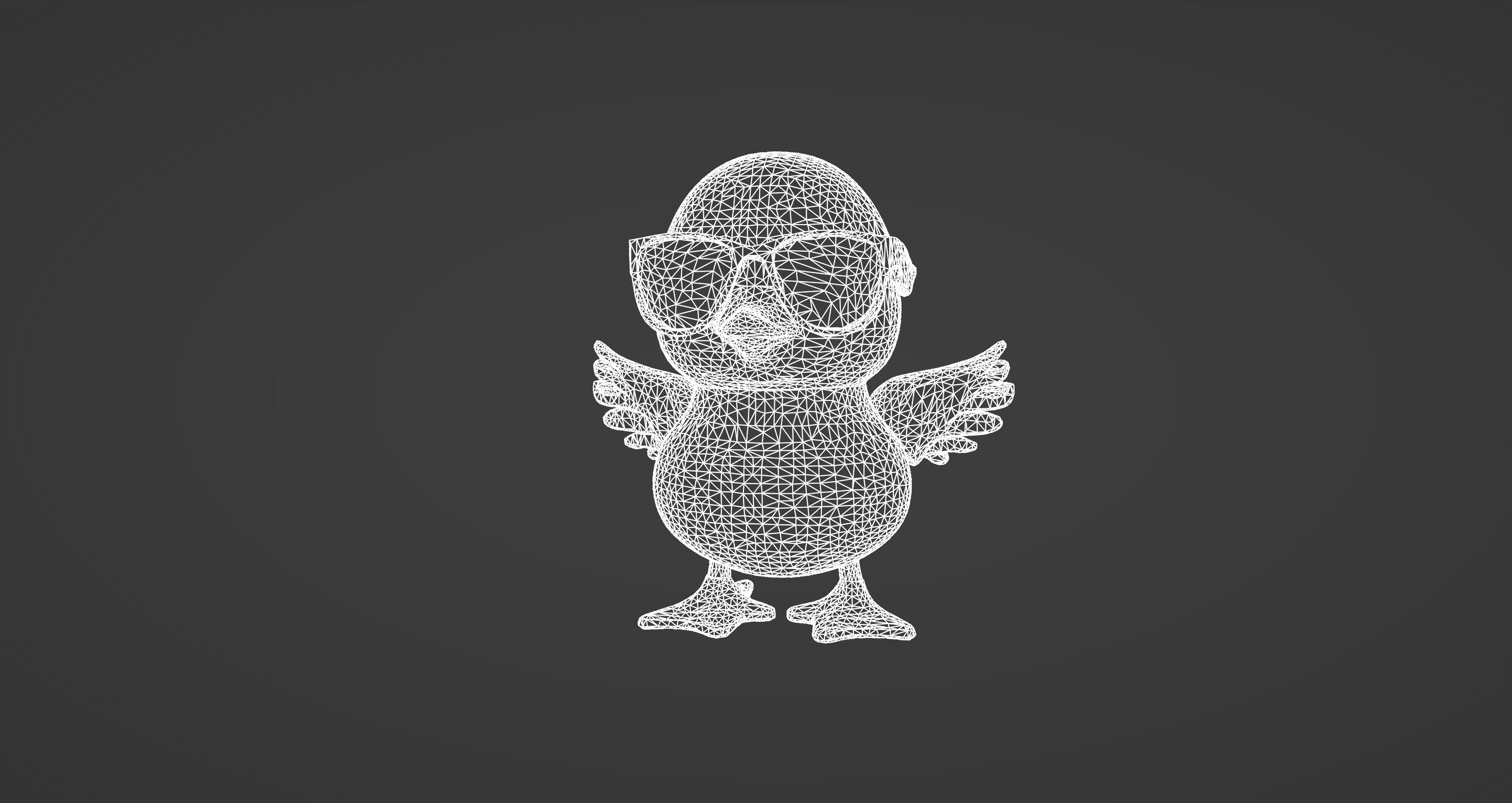 Cool Chick with Sunglasses - 3D Character Model 3D model_10