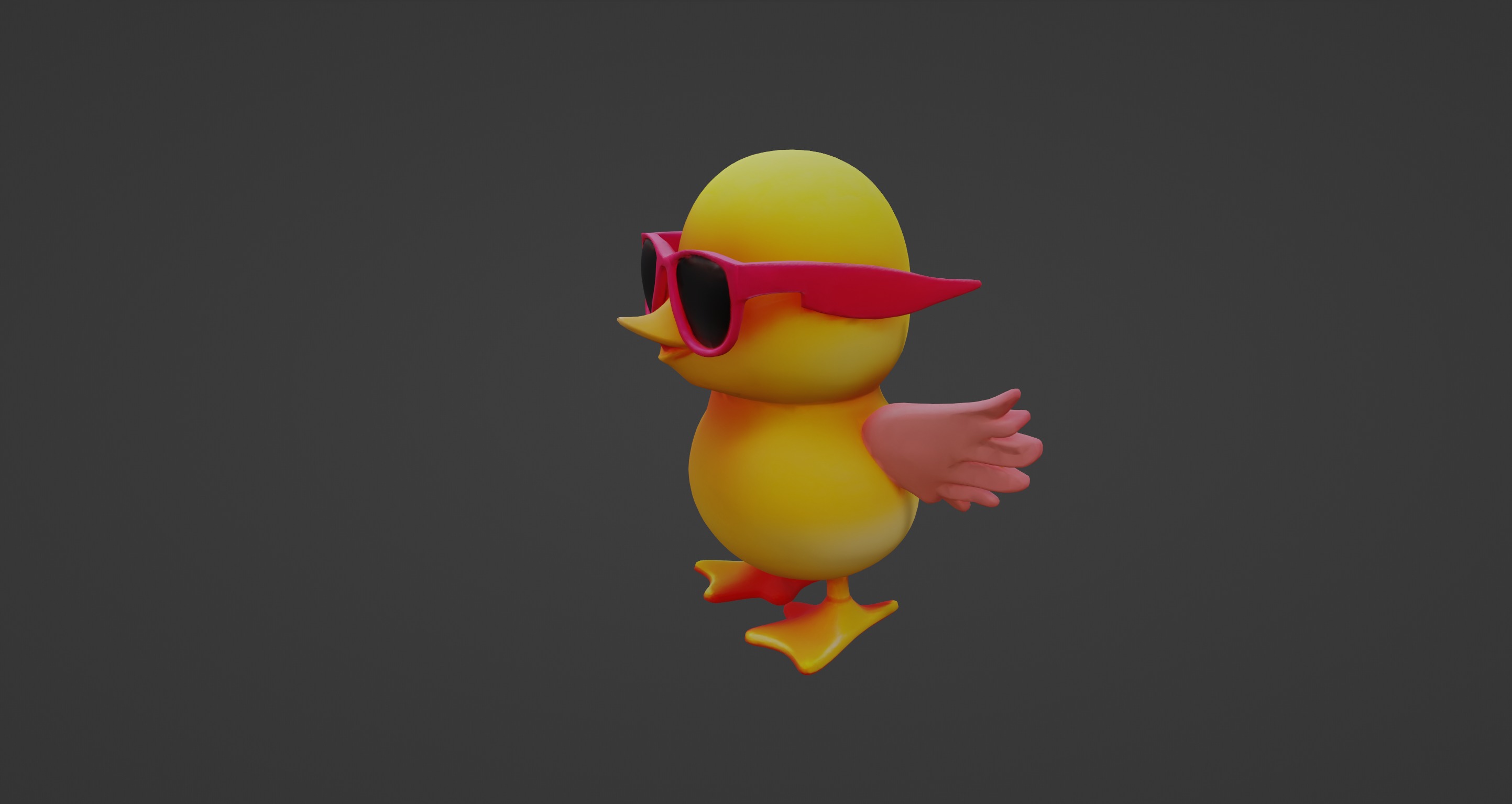 Cool Chick with Sunglasses - 3D Character Model 3D model_9
