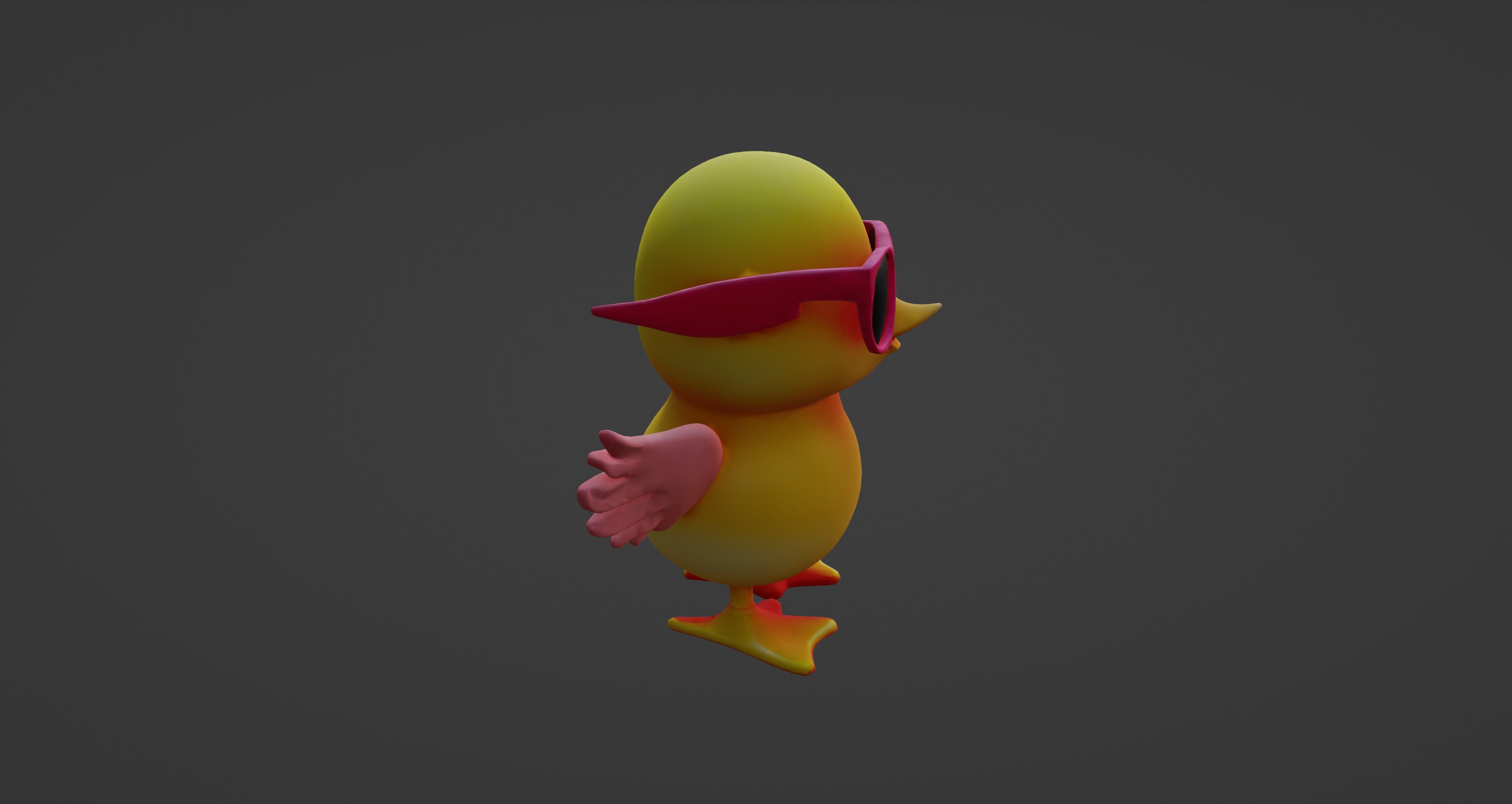 Cool Chick with Sunglasses - 3D Character Model 3D model_7