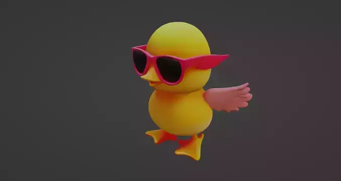 Cool Chick with Sunglasses - 3D Character Model