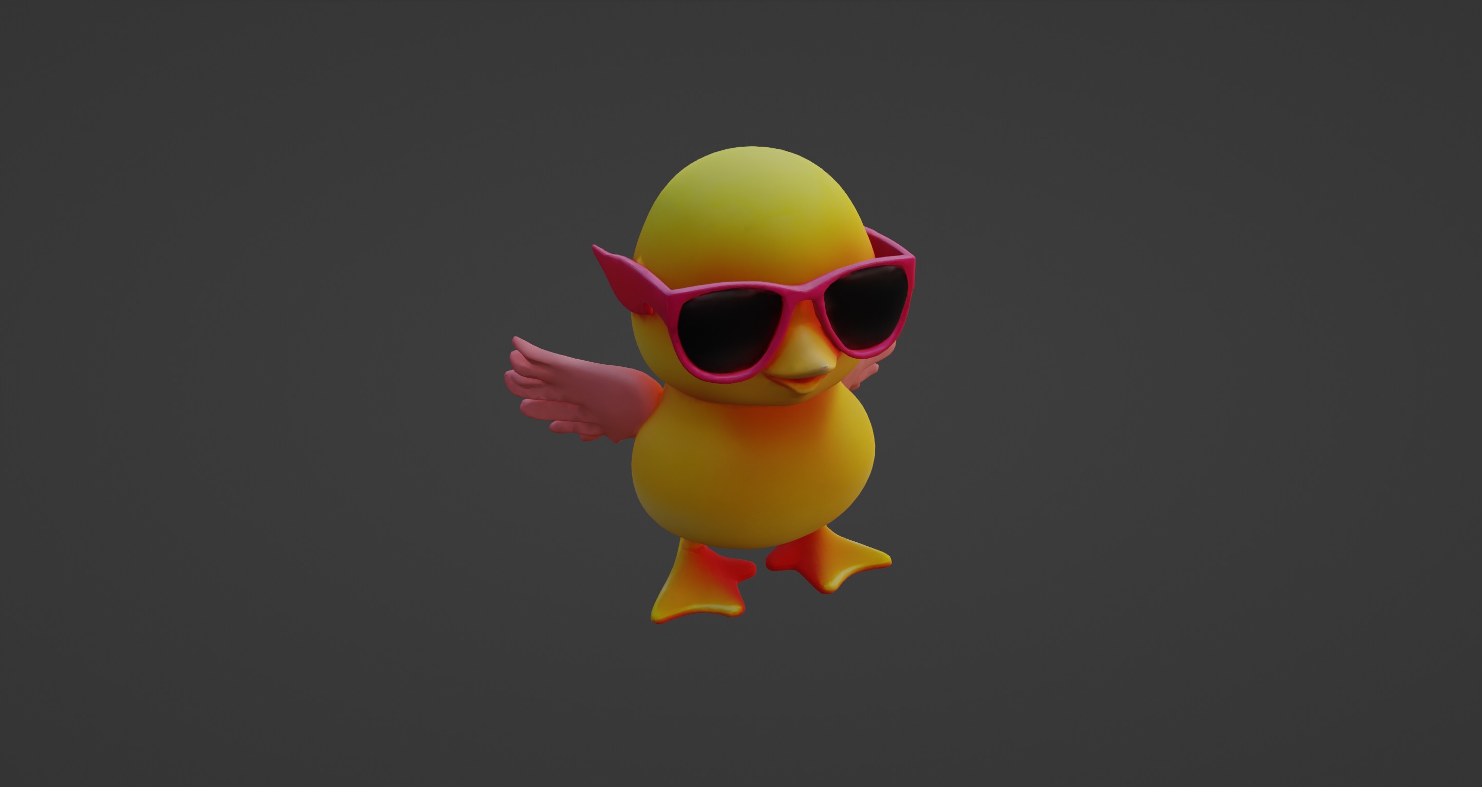 Cool Chick with Sunglasses - 3D Character Model 3D model_6