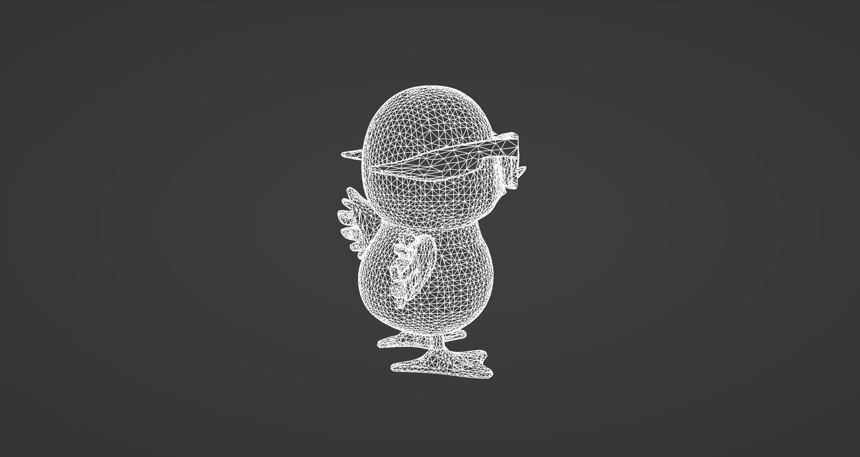 Cool Chick with Sunglasses - 3D Character Model 3D model_12