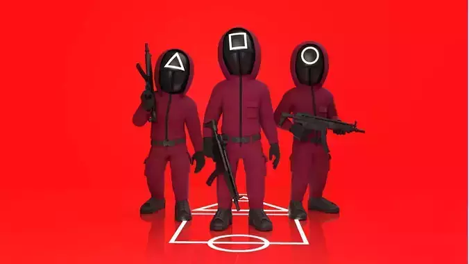 Soldier Squid Game Full Rigged