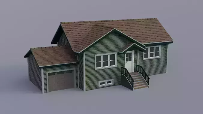 Low Poly house 13 Low-poly 3D model