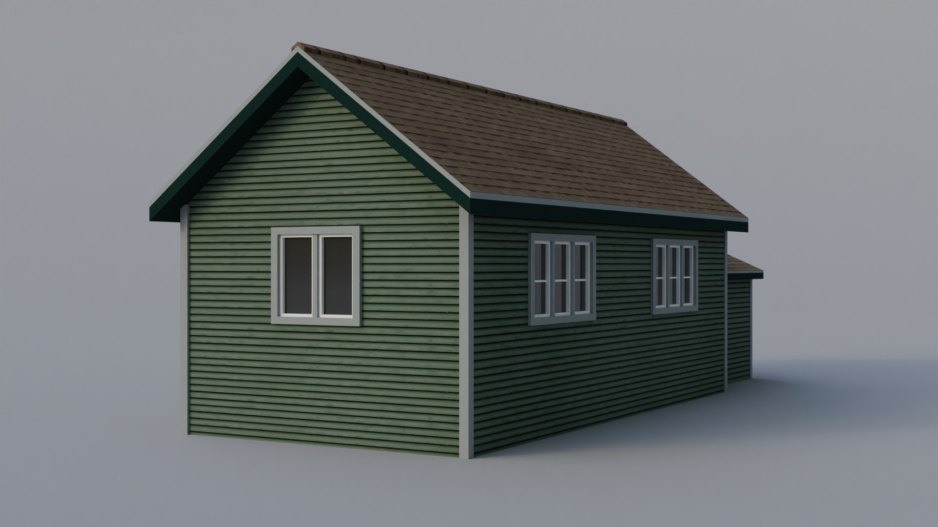 Low Poly house 13 Low-poly 3D model_6