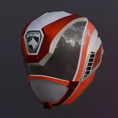 STL Fireball Booster Premier Deka Red Helmet SPD Power Rangers 3D print model