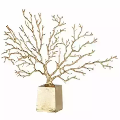 Gold Cecilio Captivating Metal Tree Sculpture