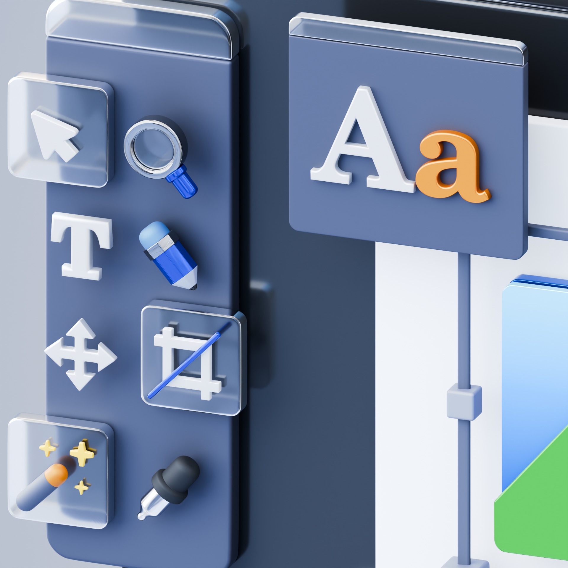 UI Picture Design 3D model_3