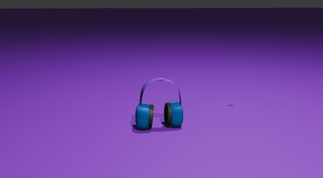 3D model of headphone Low-poly 3D model_2