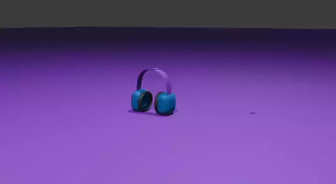 3D model of headphone Low-poly 3D model