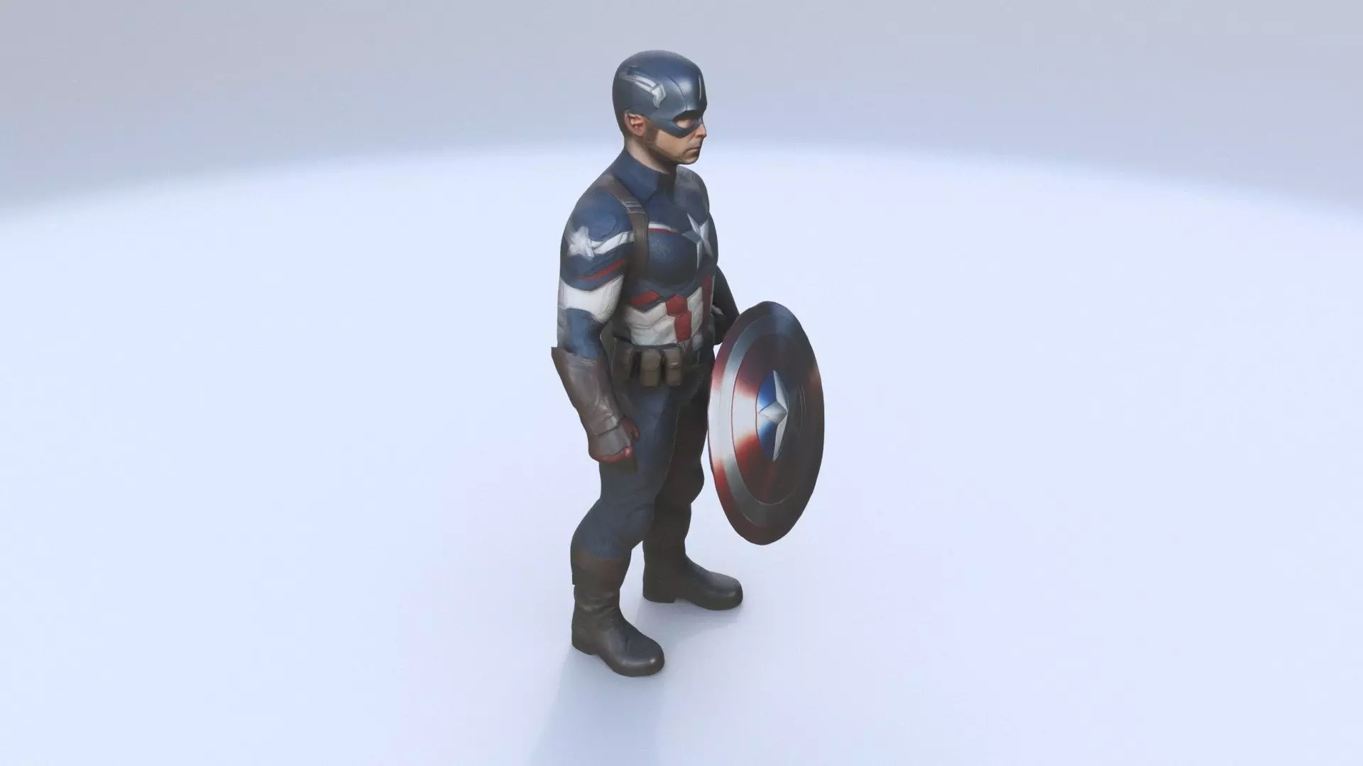 Captain America 3D model_0