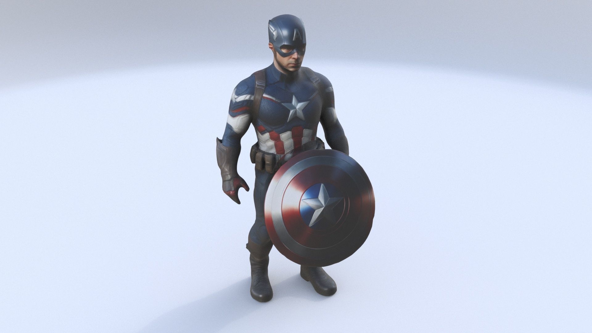 Captain America 3D model_1