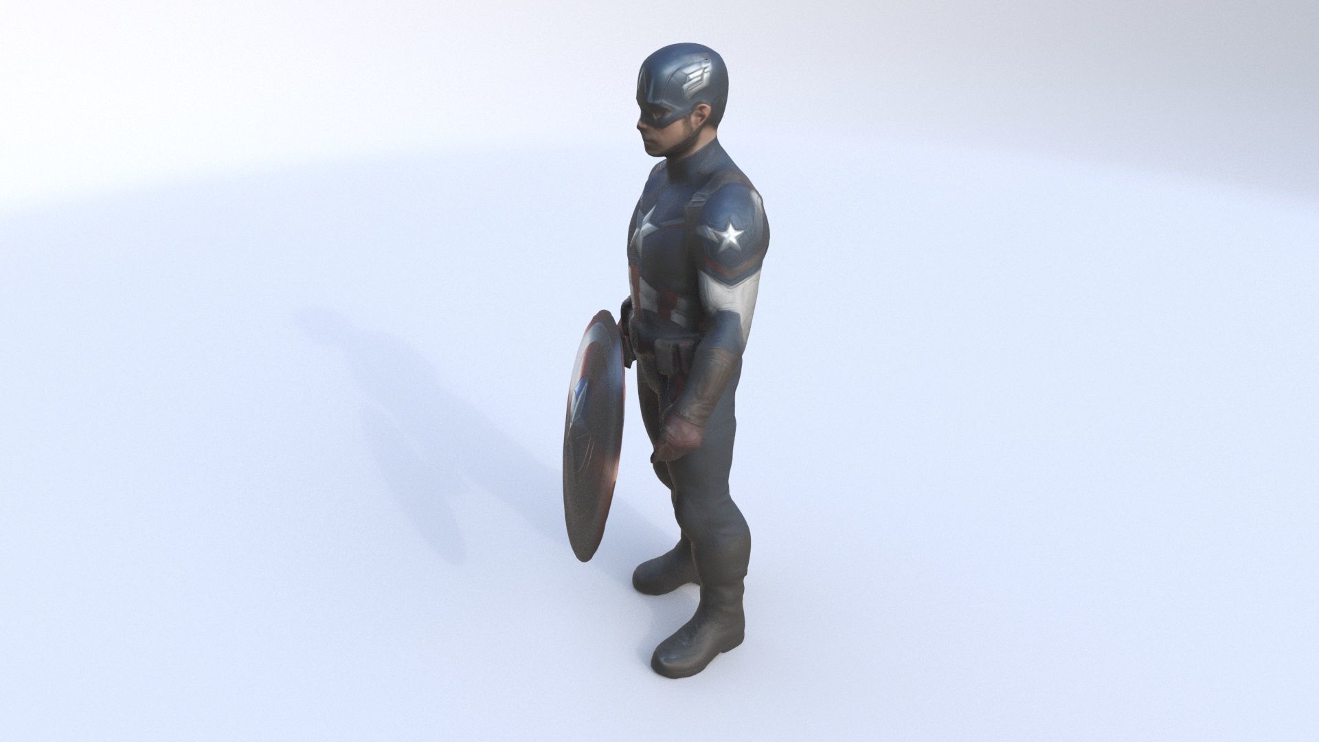 Captain America 3D model_2